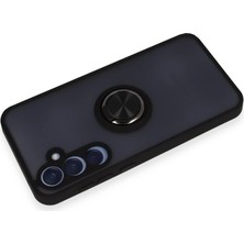 Epilons Galaxy A25 5g Kılıf Montreal Yüzüklü Silikon Kapak - Siyah