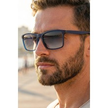 UV400 Polarize Lacivert Erkek Güneş Gözlüğü 1320 C8383M - Esnek ve Dayanıklı Gövde