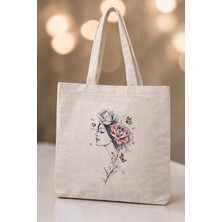 Al Davin Baskılı Gabardin Bezçanta