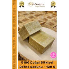 Carlburn #defnesabunu Doğal Güzel Kokulu El Yüz Saç Vücut Orijinal Bitkisel %100 Defne Sabunu 120G - 5 Adet