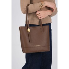 Silver & Polo Silver Polo SP1243-M205 Kadın Omuz Çantası Kahverengi