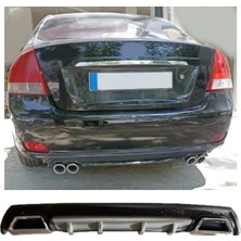 Oto h.i.t. Kia Cerato 1 Uyumlu Body Kit Difüzör 2 Çıkış Kare Gri Model 3