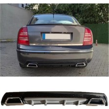 Oto h.i.t. Skoda Superb Uyumlu Body Kit Difüzör 2 Çıkış Kare Gri Model 3