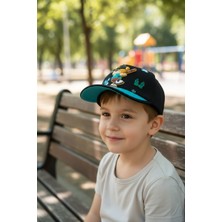 Aware Time 5-8 Yaş Unisex Bebek & Çocuk Aksesuarlı Yazlık Şapka