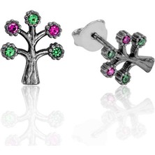 Noip 925 Ayar Gümüş Hayat Ağacı Çivili Küpe EA1160111 (1204)