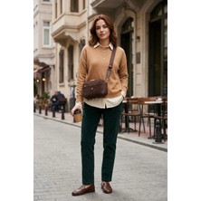 Silver & Polo Silver Polo SP1094-M12 Kadın Çapraz Çanta Kahverengi