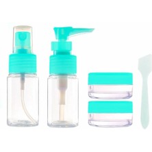 İlkyaz Fashion Parfüm Şişesi - Kozmetik Şişesi - 5li Seyahat Doldurulabilir Kozmetik Seti