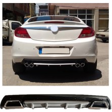 Oto h.i.t. Opel Insignia Uyumlu Body Kit Difüzör 2 Çıkış Kare Gri Model 3