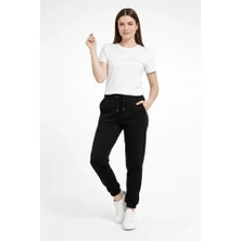 Sun&north Jogger Eşofman Altı Rahat Kalıp, Cepli, Lastikli Paça, Günlük Spor Pantolon - Siyah