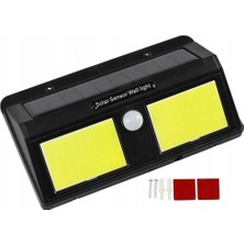 Derin Stok Solar Güneş Enerjili Sensörlü 96 Cob LED Aplik Duvar Tipi LED Lamba