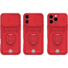 Epilons Iphone 16 Kılıf Zuma Kartvizitli Yüzüklü Silikon - Lila