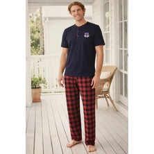 Pemilo Erkek Kısa Kol 01205 Süprem Pijama Takımı