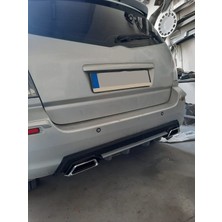 Oto h.i.t. Toyota Verso Uyumlu Body Kit Difüzör 2 Çıkış Kare Gri Model 3