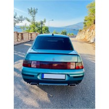 Oto h.i.t. Lada Vega Uyumlu Body Kit Difüzör 2 Çıkış Kare Gri Model 3