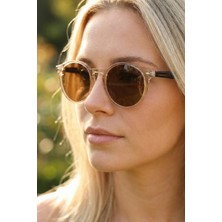UV400 Polarize Bal Rengi Unisex Güneş Gözlüğü 1355 C2054 - TR90 Esnek Dayanıklı Çerçeve