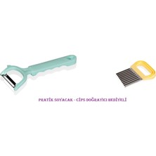 İlkyaz Fashion Pratik Soyacak  - Cips Doğrayıcı Hediyeli