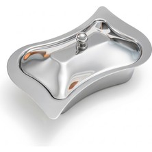 Arsel Serenity Sade 304 Kalite Çelik Şekerlik & Lokumluk & Hurmalık Sunum Kase Kapaklı 18/10 Cr-Ni