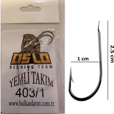 Oslo Oslo 403/1 Çelik Bronz Sazan, Turna, Eşkina ve Tatlı Su Kefali 3lü Yemli Hazır Takım