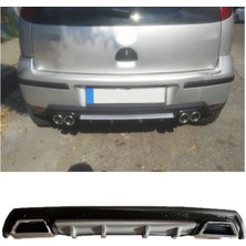Oto h.i.t. Ope Corsa C Uyumlu Body Kit Difüzör 2 Çıkış Kare Gri Model 3