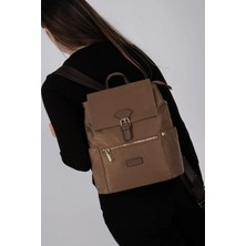Silver & Polo Silver Polo SP1210-M206 Kadın Sırt Çantası Kahverengi