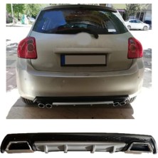 Oto h.i.t. Toyota Auris 1 Uyumlu Body Kit Difüzör 2 Çıkış Kare Gri Model 3