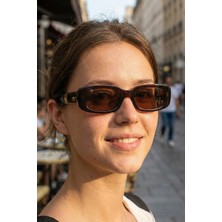 Polarize Kahverengi Kadın Güneş Gözlüğü 1357 C8484 - TR90 Esnek Dayanıklı Çerçeve, Italyan Vernik