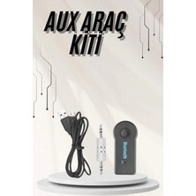 Derin Stok Yeni Nesil Bluetooth Aux Araç Kiti Siyah Tv Tablet Telefon Araç Araba