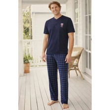 Pemilo Erkek 01121 Kısa Kol Süprem Pijama Takımı