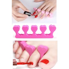 İlkyaz Fashion 5 Adet Pedikür El Ayak Parmak Ayırıcı Tırnak Boyama Yumuşak Köpük Ayak Sedye