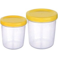 İlkyaz Fashion Içiçe Geçen 2 Li Saklama Kabı  (250VE 400ML)