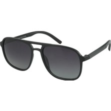 UV400 Polarize Siyah Unisex Güneş Gözlüğü 1353 C0101 - TR90 Esnek Dayanıklı Çerçeve