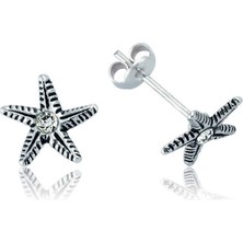 Noip 925 Ayar Gümüş Deniz Yıldızı Çivili Küpe EA1160023 (1204)