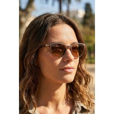 Polarize Mat Kahverengi Kadın Güneş Gözlüğü 1309 C8484M - TR90 Esnek Dayanıklı Çerçeve