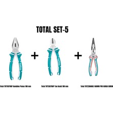 Total Set-5 (Kombine Pense 180 Mm+Yan Keski 180 MM+160MM Pro Karga Burun)