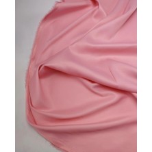 Kumaş Parça Açık Pembe Renkte Saten Kumaş En: 140CM