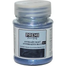 Premi Yenilebilir Metalik Toz Gıda Boyası 10 gr Antrasit Mavi