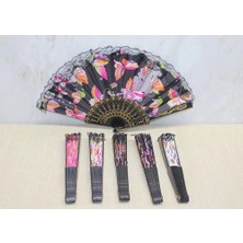 Eco Lounge Plastik Renkli Yelpaze