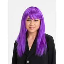 Eco Lounge Mor Renk Düz Kesim Peruk