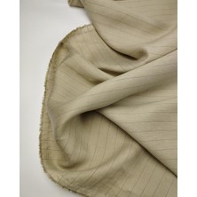 Kumaş Parça Bej Siyah Keten Viskon Kumaş 150X190CM