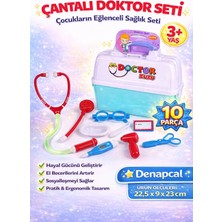 Denapcal Çantalı Oyuncak Doktor Seti 10 Parça – Çocuk Doktor Çantası Oyuncak 3+