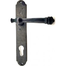 Eco Lounge Antika Tarz Dekoratif Pirinç Taşra Yale Kapı Kolu - 220X35 Mm, Oksit