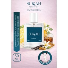 Sukkah Perfumes Panacotta Kadın Parfüm Edp 50 ml – Şekerlenmiş Limon, Panna Cotta, Portakal Çiçeği, Rom ve Vanilya