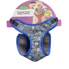 Kivi Kiwipets Köpek Desenli Yumuşak Göğüs Tasması L Beden