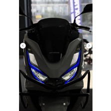 Banxtre Honda Pcx Gündüz Ledleri Için Mavi Renk Far Tasarım Folyo Sticker Etiket (2021-2024 Yılları )