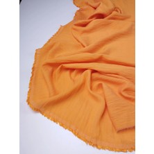 Kumaş Parça Turuncu Viskonlu Dokuma En: 140CM