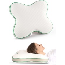 Visco Planet Kelebek Ortopedik Boyun Yastığı | Memory Foam | Tencel Kılıf | 51X44X12.5 cm