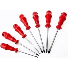 Derin Stok Mıknatıslı Düz Yıldız Tornavida Seti - 7 Parça