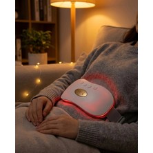 Eco Lounge Şarjlı Kızılötesi Isı Terapili Titreşimli Bel ve Rahim Destek Kemeri USB 45-50 Derece Ayarlı