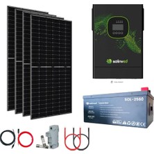 Solinved 3.6 Kw Lityum Bataryalı Solar Paket