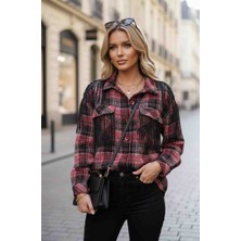 Asprin Pul Detaylı Cepli Oduncu Gömlek